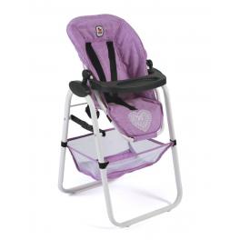 Vysoká židle pro panenky -  světle fialová