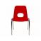 Dětská plastová židle s chromovanou konstrukcí 26/30/34 cm