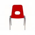 Dětská plastová židle s chromovanou konstrukcí 38/42/46cm