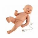 NEW BORN HOLČIČKA - realistická panenka miminko bílé rasy s celovinylovým tělem - 45 cm