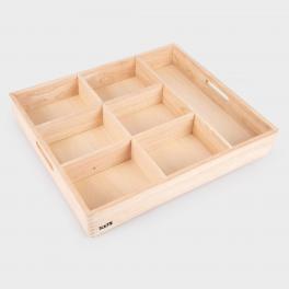 Dřevěný třídící box - 7 přihrádek Dřevěný třídící box - 7 přihrádek