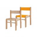 Česká stohovatelná židle s trnoží, výška sedáku 22 cm
